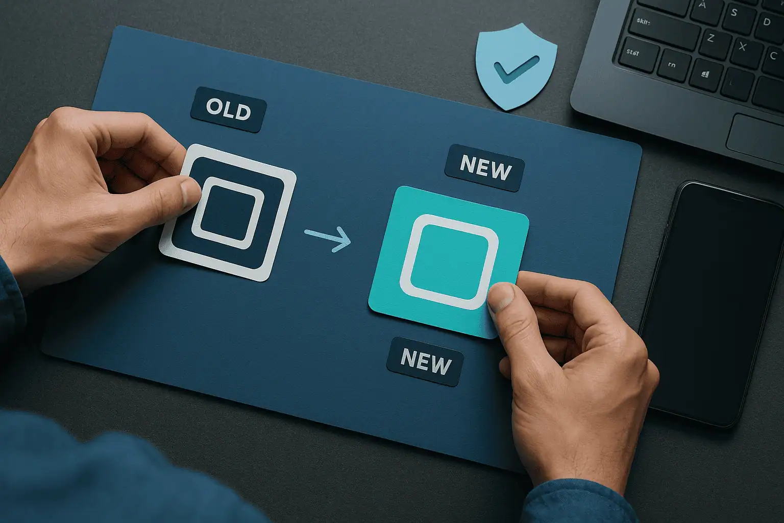 before and after rebranding for tech companies